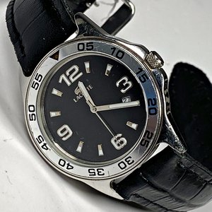 Reloj Pulsera Caballero Lacoste Negro Malla Cuero Funciona - imagen 3