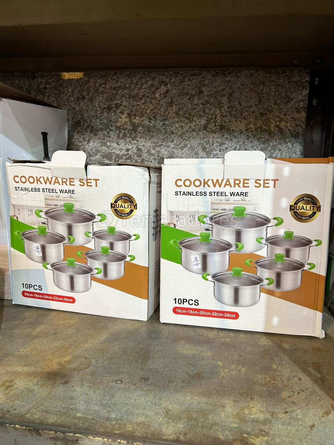 Set de Ollas "Cookware Set" Acero Inoxidable, 10 Piezas