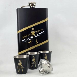 Set de Petaca y Vasos Johnnie Walker Black Label - imagen 1