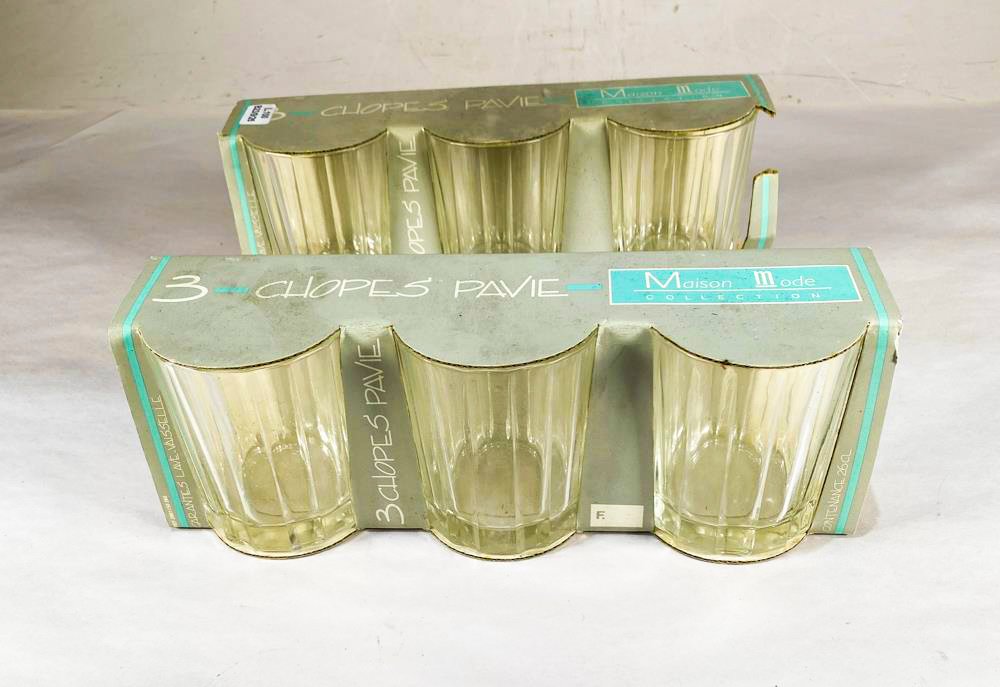Seis Vasos "Maison Mode Collection" Transparentes