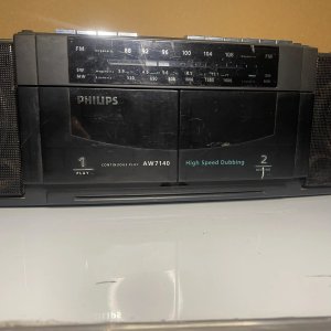 Lote siguiente: Radio Grabador Philips AW7140 Doble Casetera Negro