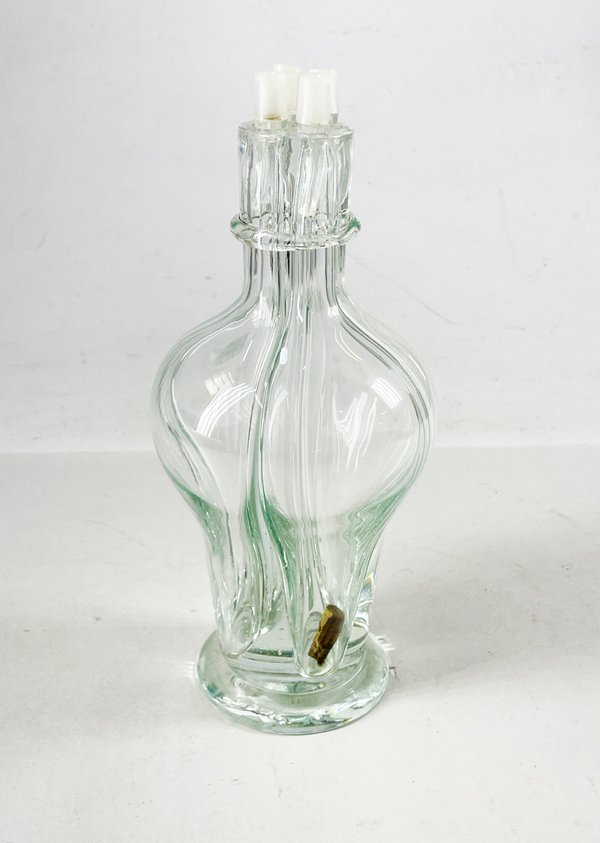 Lote anterior: Vaso de cristal con velas blancas