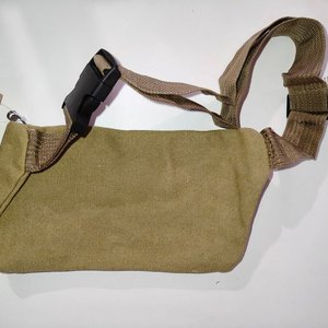 Riñonera de Tela Color Beige con Múltiples Bolsillos - imagen 2