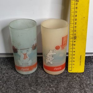 Dos Vasos Plástico Coca-Cola con Osos Polares - imagen 2