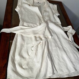 Vestido Cruzado Blanco Tommy Hilfiger Talle EUR 34 - imagen 5