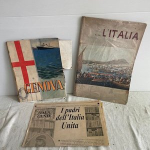 Lote de Libros y Revistas Italianas Antiguas - imagen 1