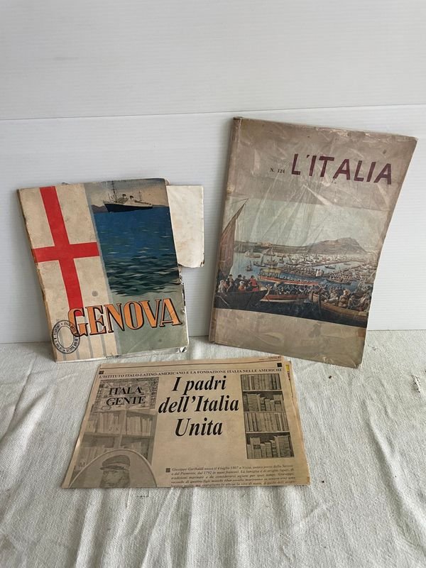 Lote de Libros y Revistas Italianas Antiguas