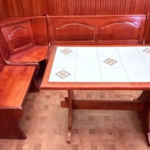 Juego de Esquinero de Madera con Mesa y Azulejos - imagen 11