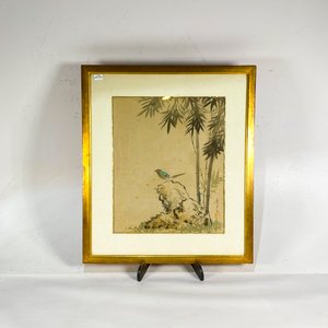 Lote anterior: Cuadro Oriental "Ave al Pie del Bambú" - 40 x 42 cm