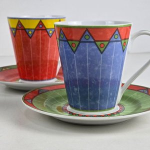 Juego de 4 Tazas con Plato "Multiple Choice" y 2 Platos "Johnson of Australia" - imagen 3