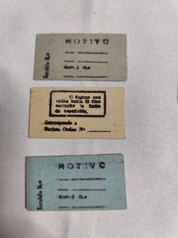 Boletos de Tren Antiguos de la Línea Montevideo-25 de Agosto - imagen 5