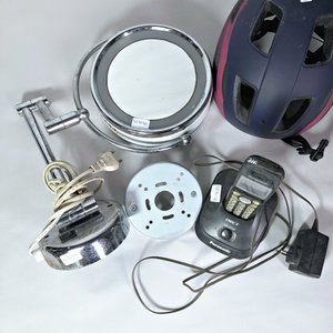 Espejo Doble con Luz LED y Casco para Bicicleta - imagen 2