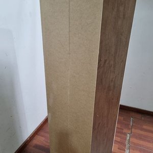 Estantería Blanca y Marrón con Puerta (50x41x175 cm) - imagen 4