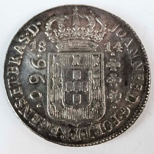 Lote anterior: Moneda de Plata Brasileña 960 Reis de 1814 - Príncipe Regente Juan VI