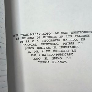 Viaje Maravilloso (Andes Venezolanos) - Jean Aristeiguita - 1ra Edición 1958 - imagen 2