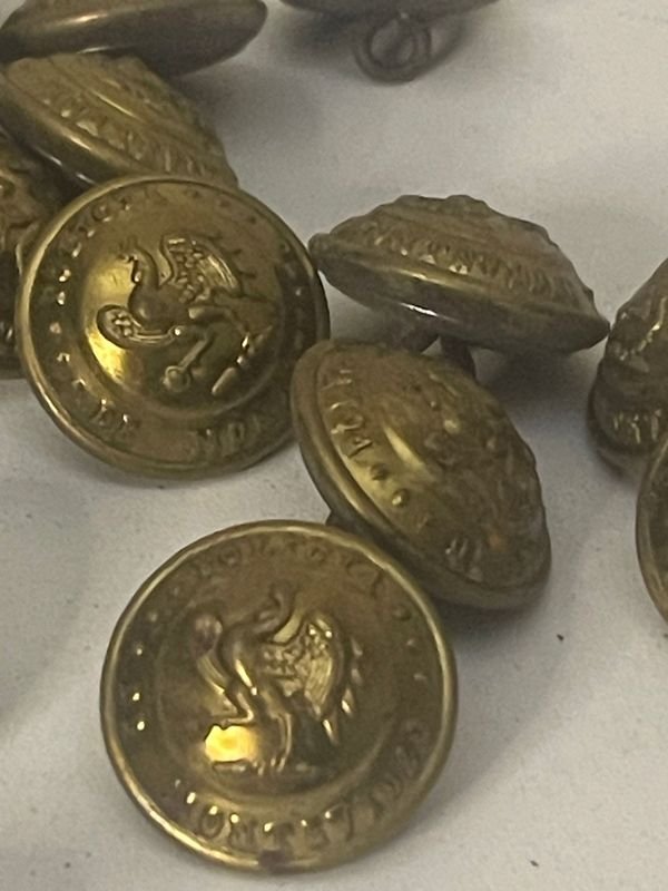 Colección de monedas militares antiguas con emblema de águila - imagen 4