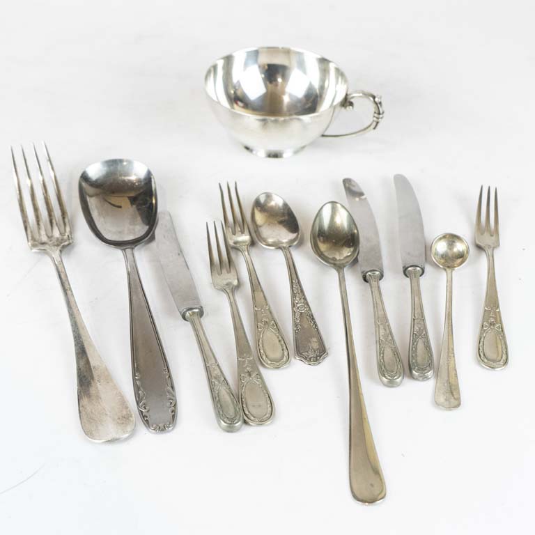 Lote anterior: 12 Piezas de metal y platina  - Medidas: 20 y 9cm 