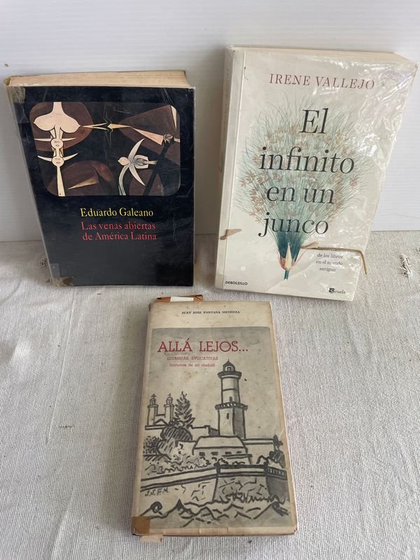 Lote de Libros: Las venas abiertas de América Latina, El infinito en un junco y Allá lejos - imagen 1