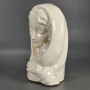 Figura de Loza Alemana: Madre e Hijo, 16.5cm - imagen 4