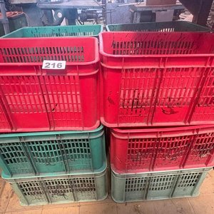 Lote de 12 Cajones Plásticos Rojos y Verdes - imagen 2