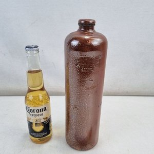 Botella Antigua de Gres Esmaltado Erven Lucas Bols Amsterdam 1 Litro - imagen 2