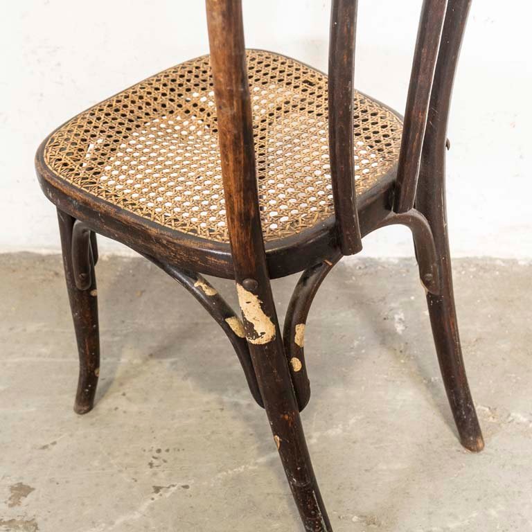 Silla tipo viena sellada Brenner con detalles en madera y lustre - imagen 2