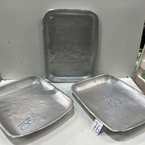 Set de 3 Asaderas Rectangulares de Aluminio - imagen 2