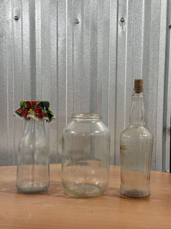 Jarra, Botella y Tarro de Vidrio para Almacenaje
