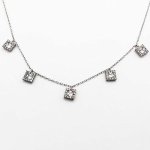 Lote anterior: Gargantilla de Plata con Cristales Cuadrados