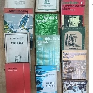 Lote siguiente: 13 Libros de Autores Reconocidos: Zorrilla de San Martín, Rubén Darío, Céline y más