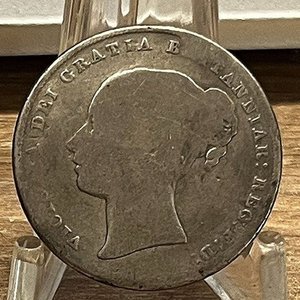 Moneda de Plata de Inglaterra, 1 Chelines, Año 1844 - imagen 2