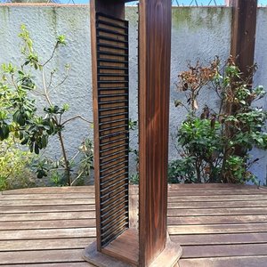 Mueble Porta CDS vertical de madera - Medidas: 17 cm x 13 cm x  Alto 75 cm - imagen 4