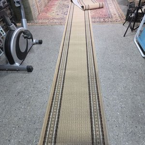 Caminero Beige con Rayas Marrones y Blancas - 10.20m x 28cm - imagen 6