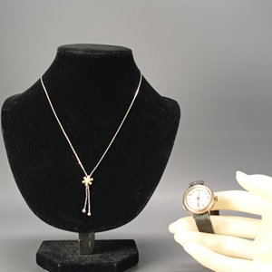 Reloj de Pulsera "Studio" Dama y Cadena con Flor - imagen 11