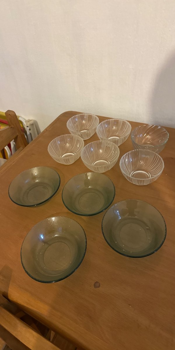 Set de 10 Compoteras de Vidrio