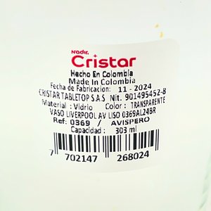 Set de 24 Vasos Altos Cristalinos Cristar - imagen 3
