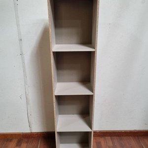 Estantería Gris Claro con 4 Estantes (35x24x151 cm) - imagen 1