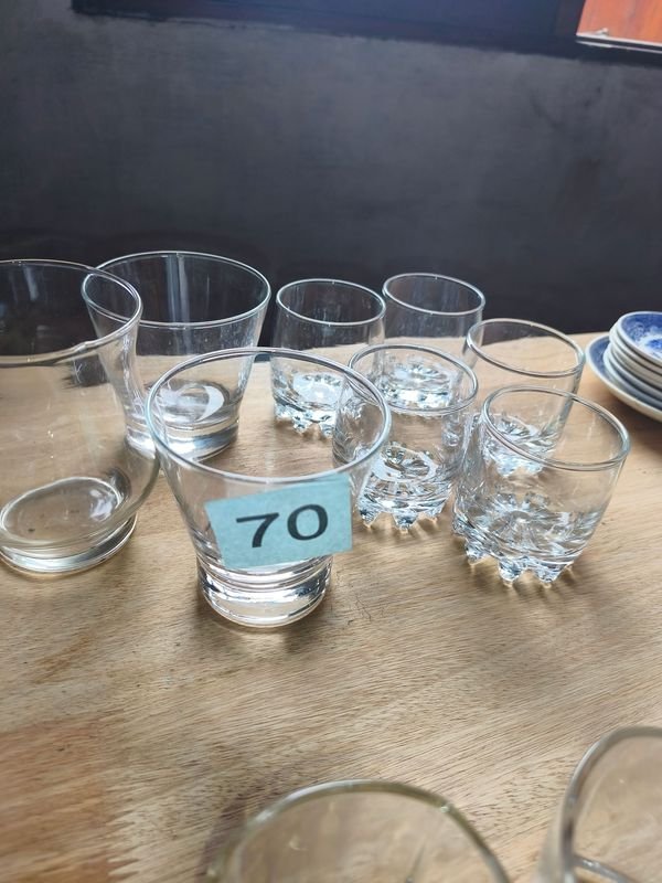 Set de Vasos de Vidrio Transparentes