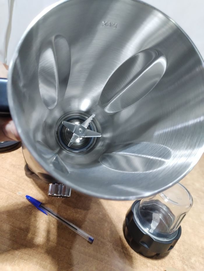 Licuadora 2 en 1 con vaso picador y jarra de acero inoxidable - imagen 4