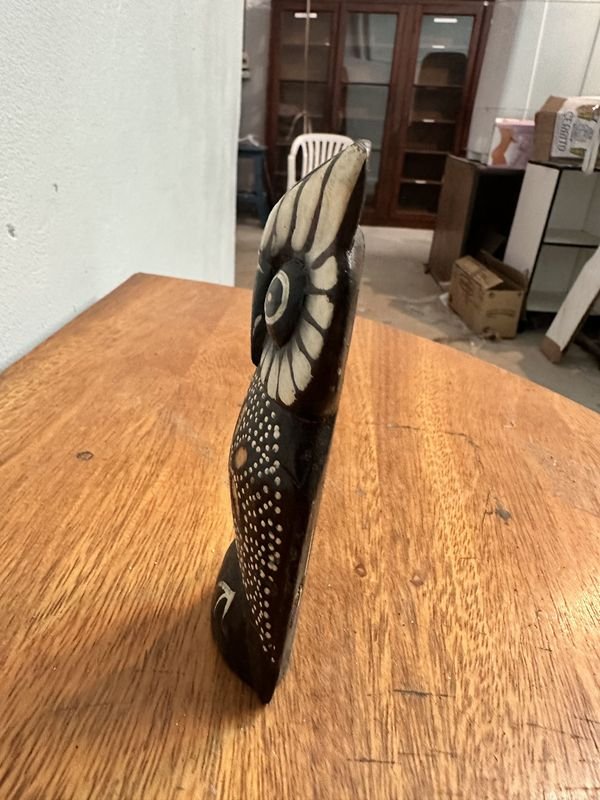 Adorno Búho Tallado en Madera - Figurita de Búho en Madera - imagen 5