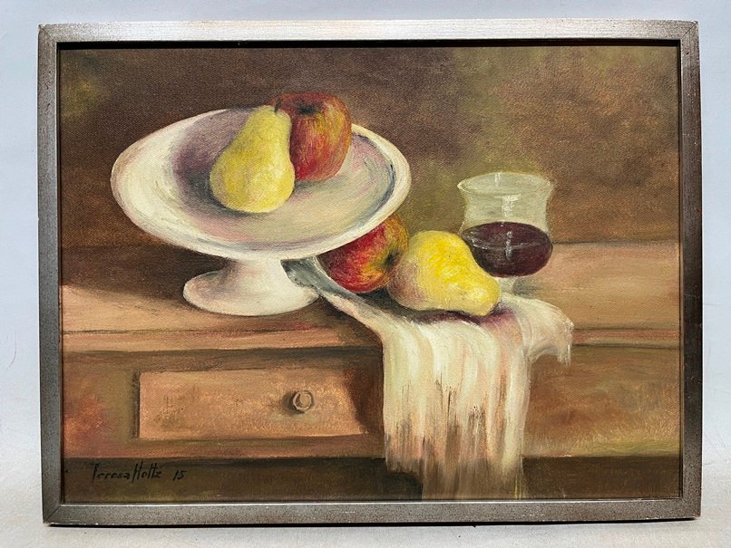 Lote siguiente: Pintura de frutas por Teresa Holtz