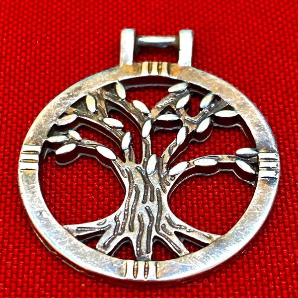 Colgante de árbol de la vida en plata - imagen 2