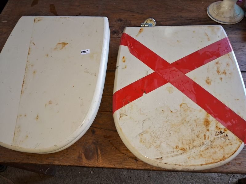 Lote siguiente: Tapas para inodoro, plástico y cerámica