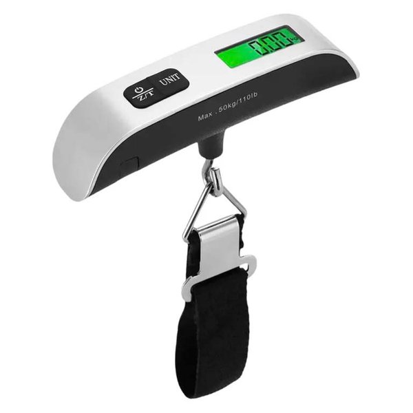 Balanza c/correa portátil de viaje para bolso o valija digital hasta 50 kg