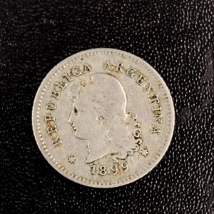 Moneda Argentina 10 Centavos Año 1899 - imagen 4