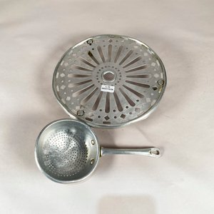 Lote anterior: Juego de 2 Piezas de Aluminio Estilo Mariposa: Apoya Fuente y Colador