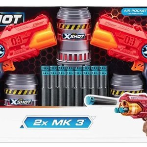 Pistolas X-Shot Mk3 X 2 Originales con 16 Dardos y Latas - imagen 1