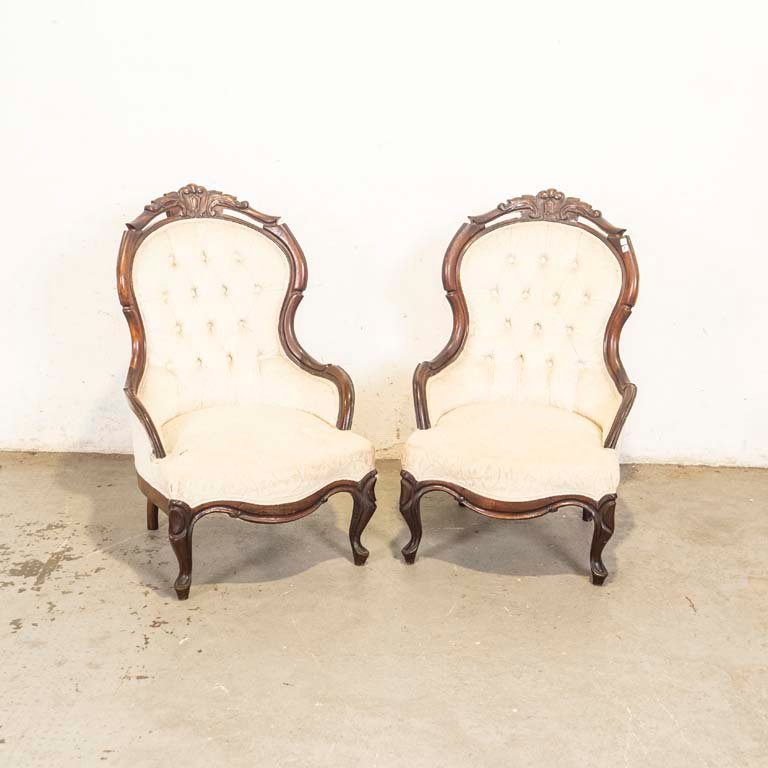 Par de butacas victorianas para decorar tu hogar - imagen 1