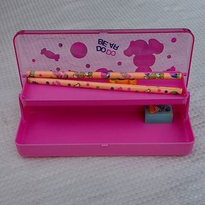 Lote de 4 Cartucheras Rosadas y Violetas con Diseño de Ositos - imagen 2