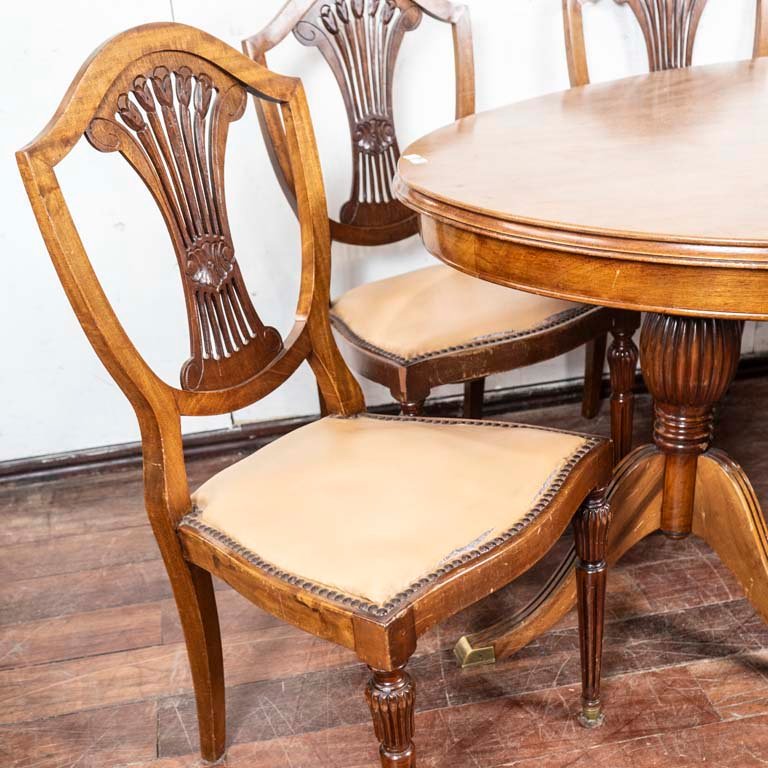 Mesa de comedor inglesa y seis sillas para decorar tu hogar - imagen 2
